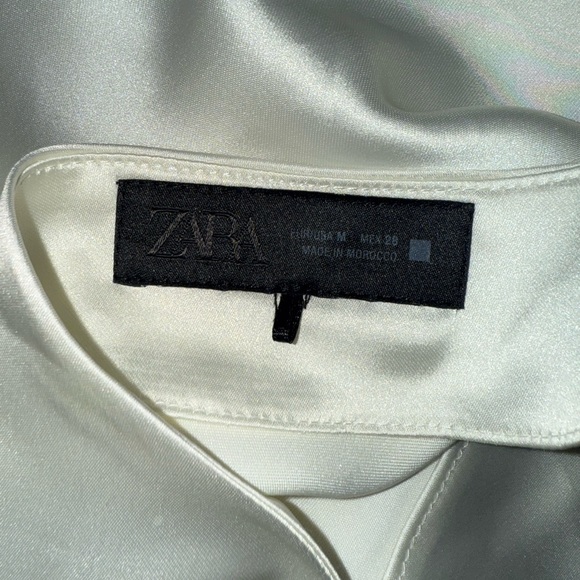 Zara Cream Satin Effect Halter - Picture 5 of 5